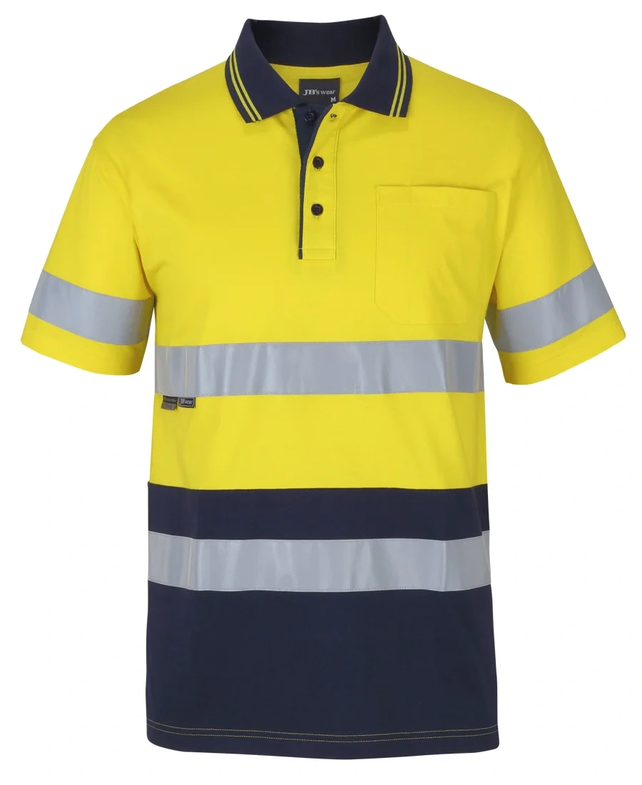 JB's Hi Vis (D+N) S/S Cotton Polo - Image 4