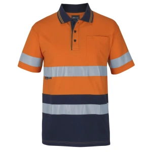 JB's Hi Vis (D+N) S/S Cotton Polo - Thumbnail Image 8