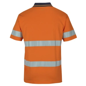 JB's Hi Vis (D+N) S/S Cotton Polo - Thumbnail Image 9