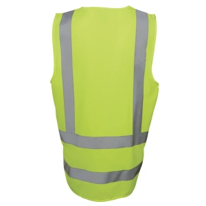 JB's Hi Vis Zip Drop Tail H Pattern (D+N) Vest - Thumbnail Image 3
