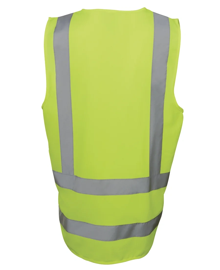 JB's Hi Vis Zip Drop Tail H Pattern (D+N) Vest - Image 3