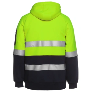 JB's Hi Vis (D+N) Full Zip Fleecy Hoodie - Thumbnail Image 3