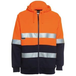 JB's Hi Vis (D+N) Full Zip Fleecy Hoodie - Thumbnail Image 4