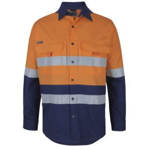 JB's Hi Vis (D+N) Ripstop L/S Fishing Shirt - Thumbnail Image 2