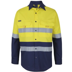 JB's Hi Vis (D+N) Ripstop L/S Fishing Shirt - Thumbnail Image 4