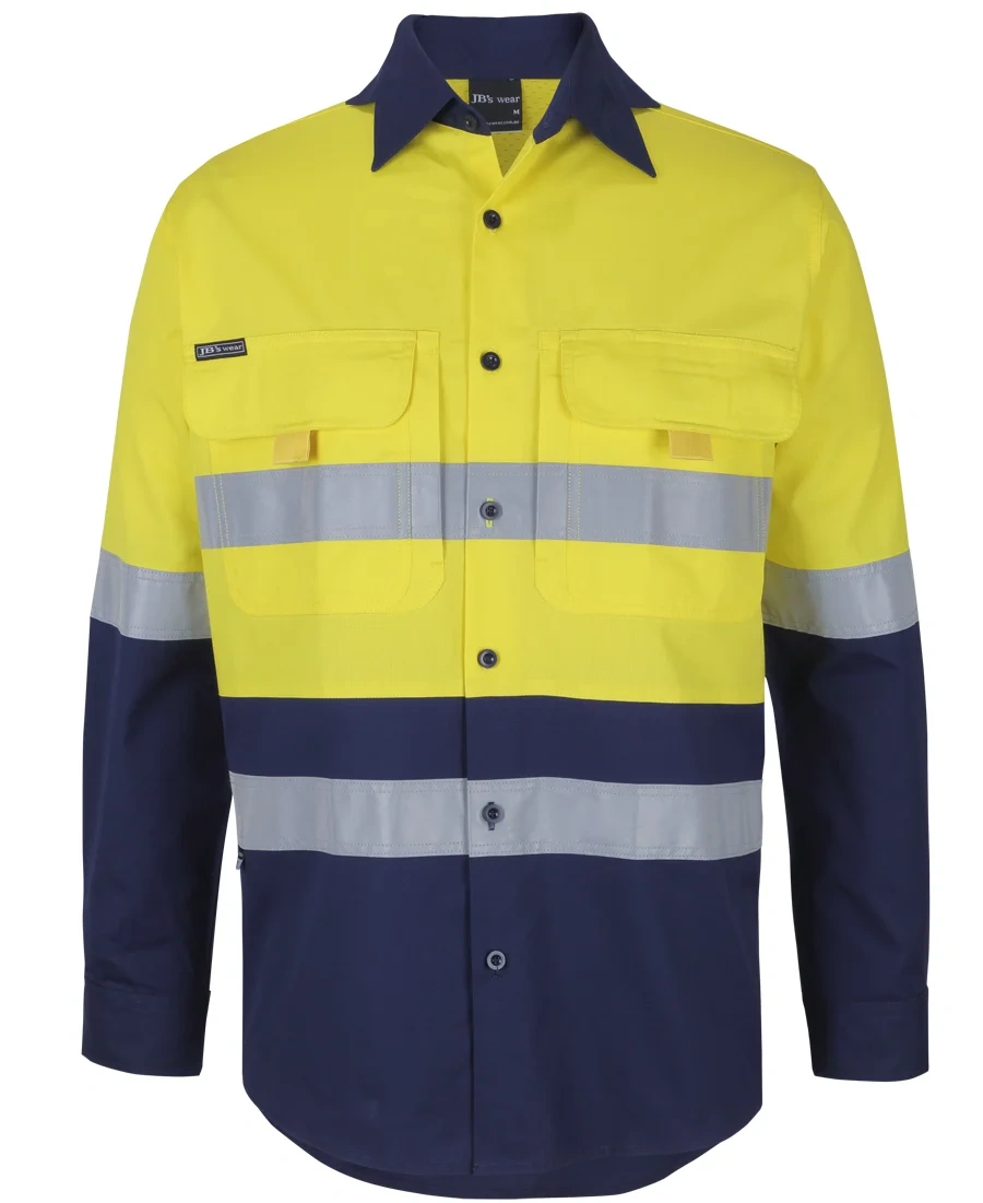 JB's Hi Vis (D+N) Ripstop L/S Fishing Shirt - Image 4