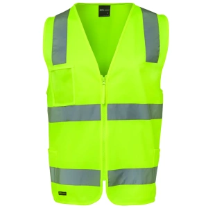 JB's Hi Vis (D+N) Zip Safety Vest - Thumbnail Image 2