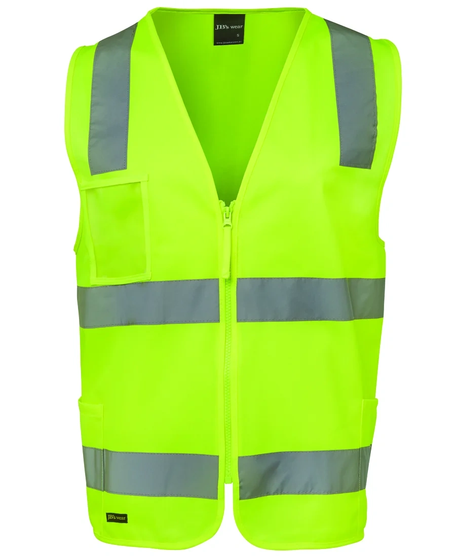JB's Hi Vis (D+N) Zip Safety Vest - Image 2