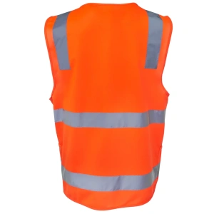 JB's Hi Vis (D+N) Zip Safety Vest - Thumbnail Image 7