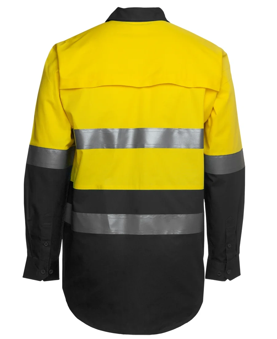 JB's Hi Vis L/S (D+N) 150G Work Shirt - Image 3