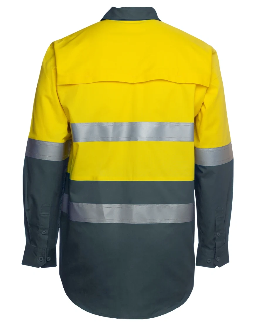 JB's Hi Vis L/S (D+N) 150G Work Shirt - Image 5