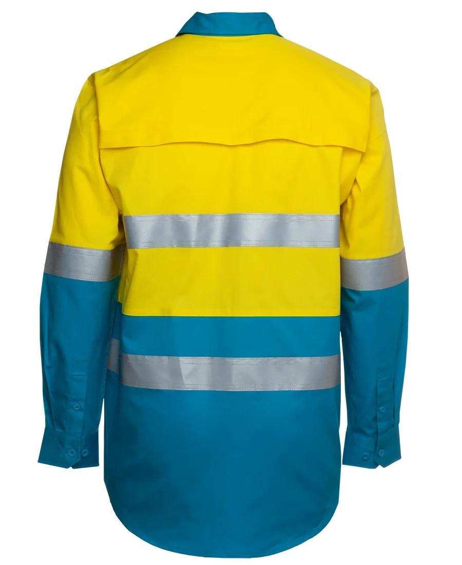 JB's Hi Vis L/S (D+N) 150G Work Shirt - Image 9