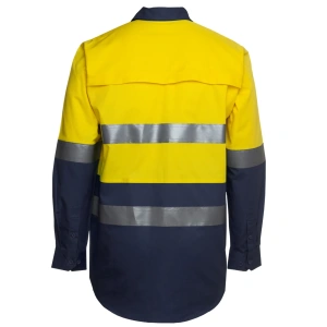 JB's Hi Vis L/S (D+N) 150G Work Shirt - Thumbnail Image 11
