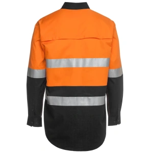 JB's Hi Vis L/S (D+N) 150G Work Shirt - Thumbnail Image 13