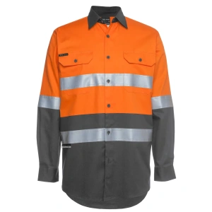 JB's Hi Vis L/S (D+N) 150G Work Shirt - Thumbnail Image 14
