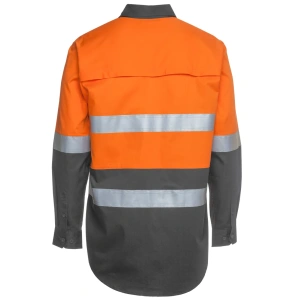JB's Hi Vis L/S (D+N) 150G Work Shirt - Thumbnail Image 15
