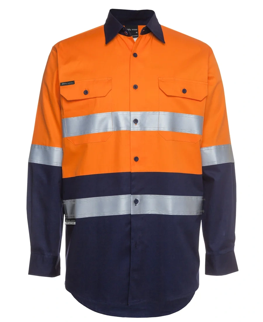 JB's Hi Vis L/S (D+N) 150G Work Shirt - Image 16