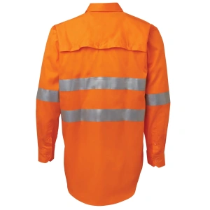 JB's Hi Vis L/S (D+N) 150G Work Shirt - Thumbnail Image 19