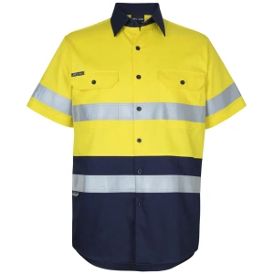 JB's Hi Vis (D+N) S/S 150g Work Shirt - Thumbnail Image 4
