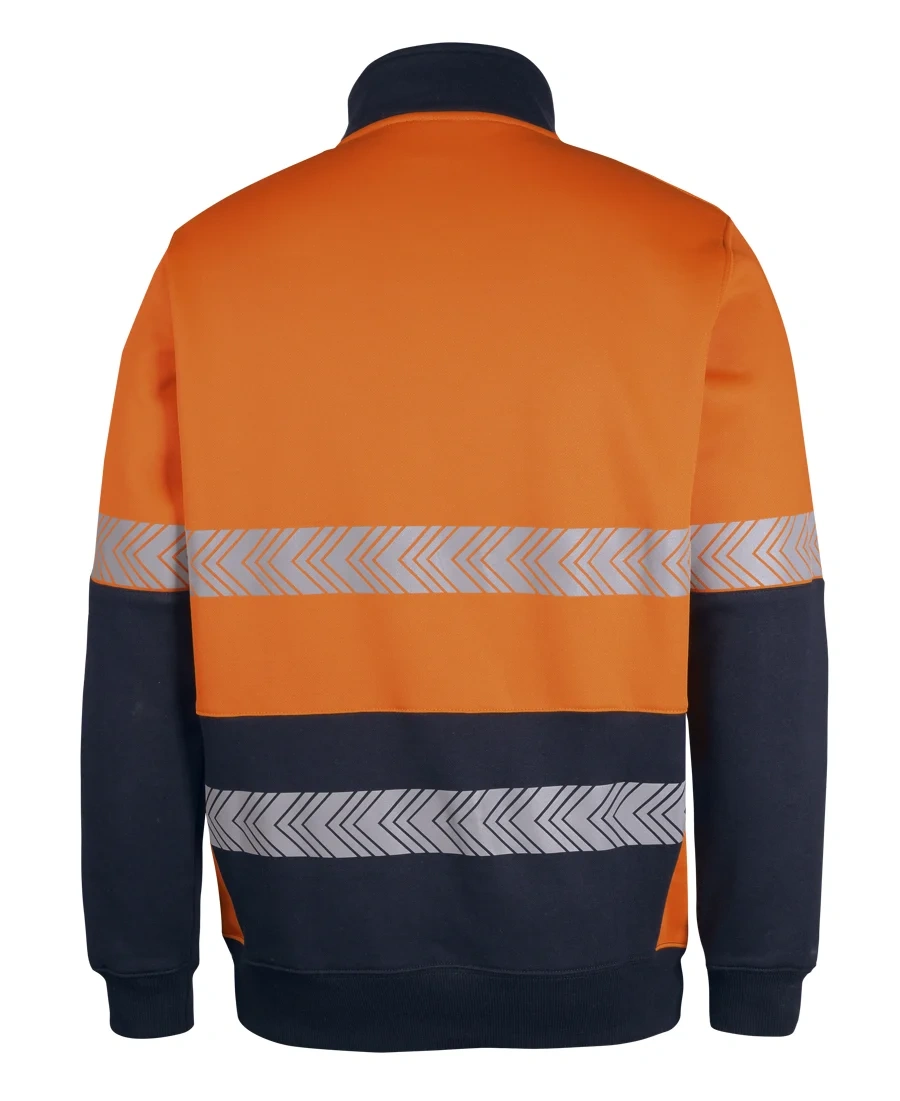 JB's Hi Vis 330g 1/2 Zip Segmented Tape Fleece - Image 3
