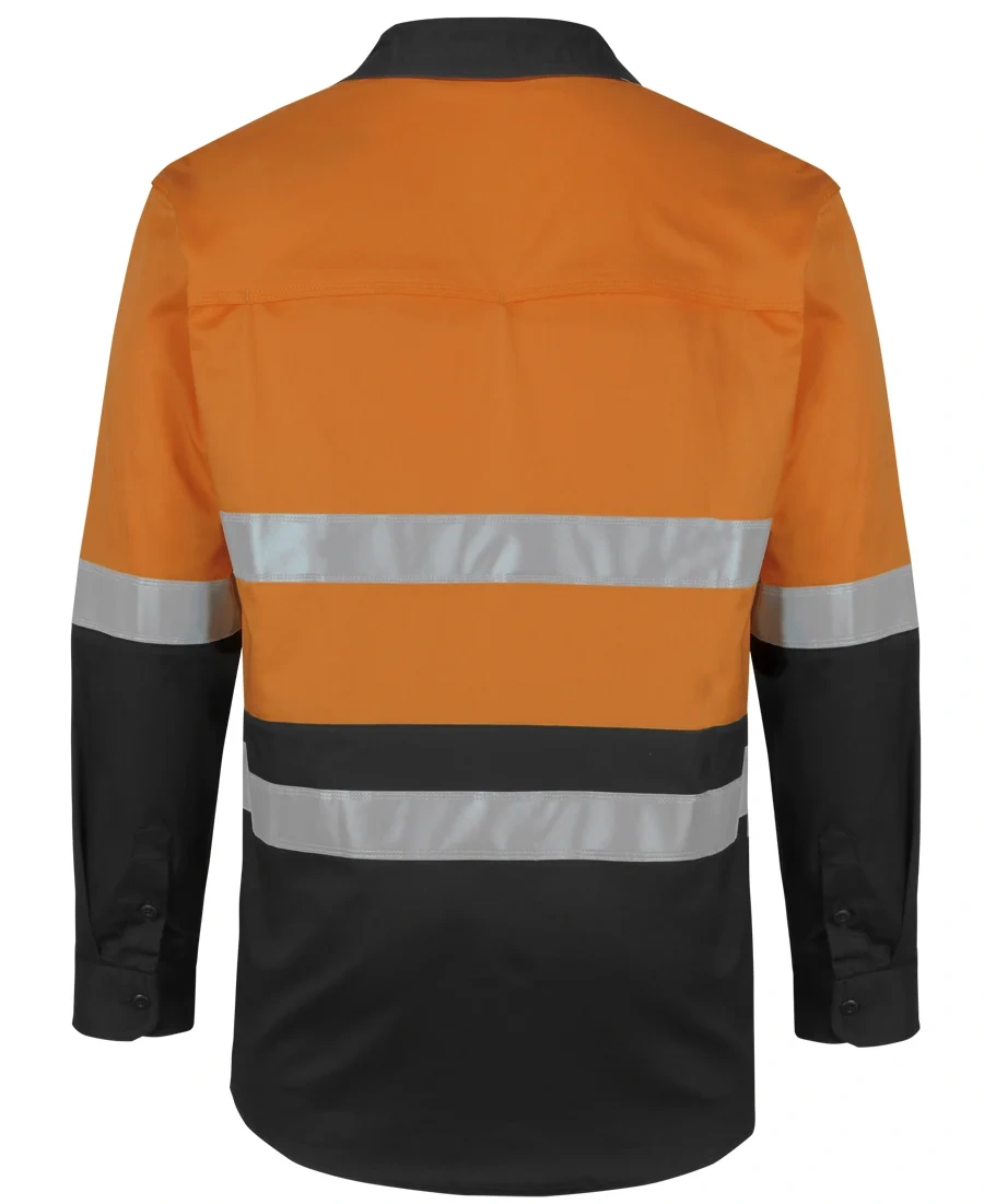 JB's Hi Vis (D+N) L/S Stretch Work Shirt - Image 3