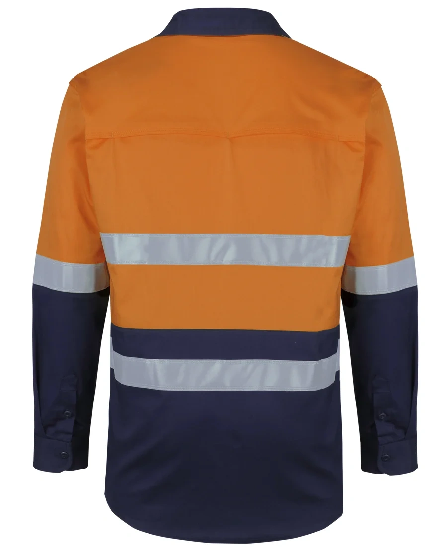 JB's Hi Vis (D+N) L/S Stretch Work Shirt - Image 5