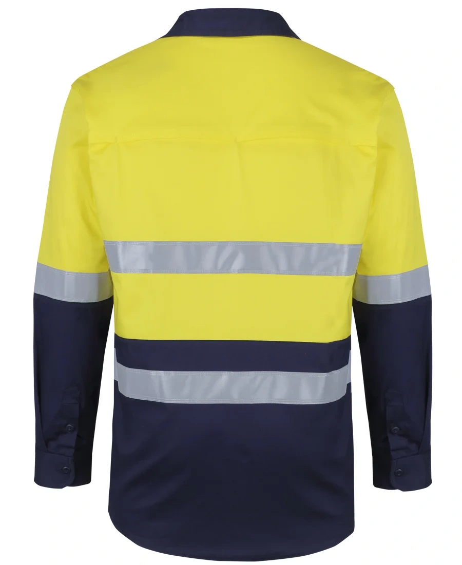 JB's Hi Vis (D+N) L/S Stretch Work Shirt - Image 9