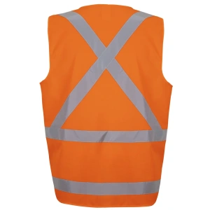 JB's NSW/QLD Rail (D+N) Zip X-Back Safety Vest - Thumbnail Image 3