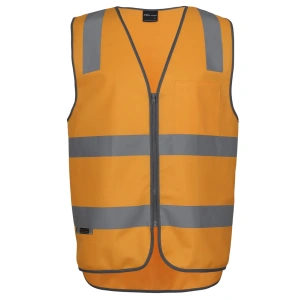 JB's Aust. Rail (D+N) Zip Safety Vest - Thumbnail Image 2