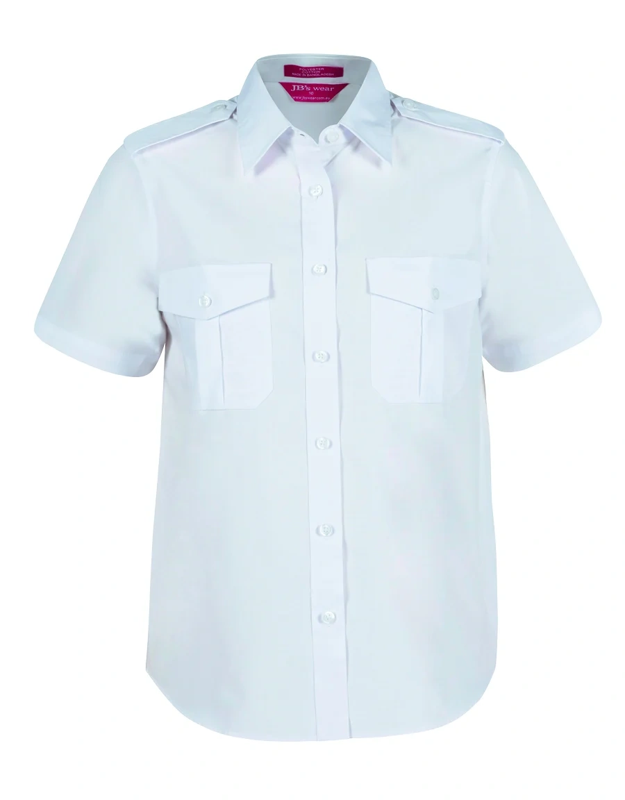 JB's Ladies S/S Epaulette Shirt - Image 2