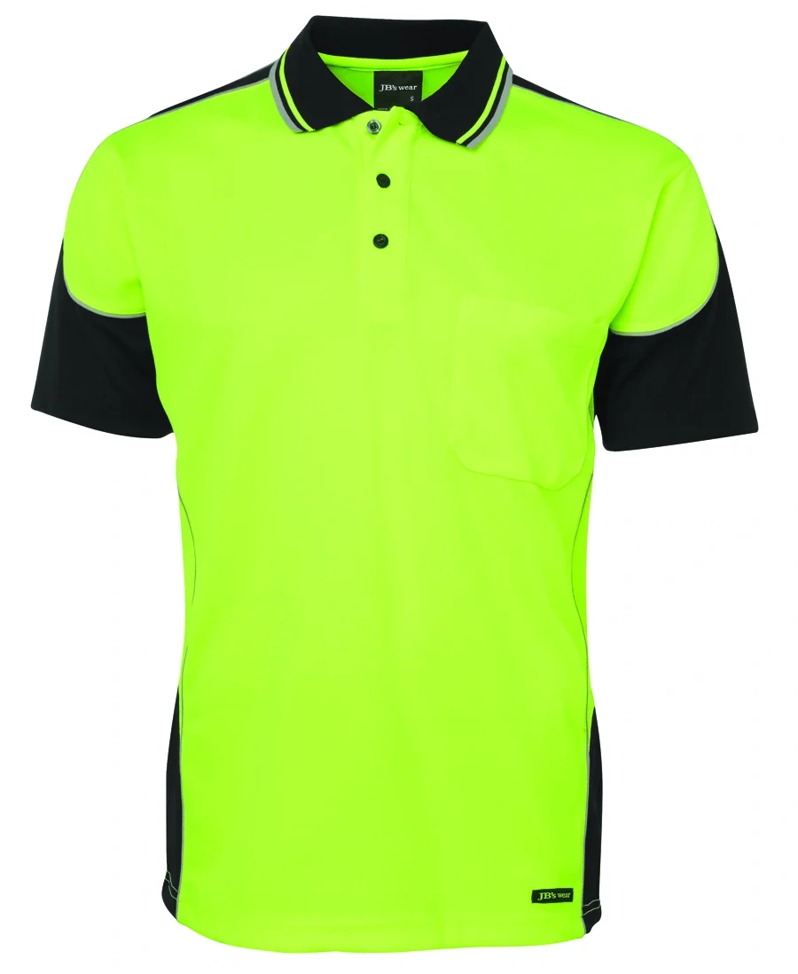 JB's Hi Vis Contrast Piping Polo - Image 2