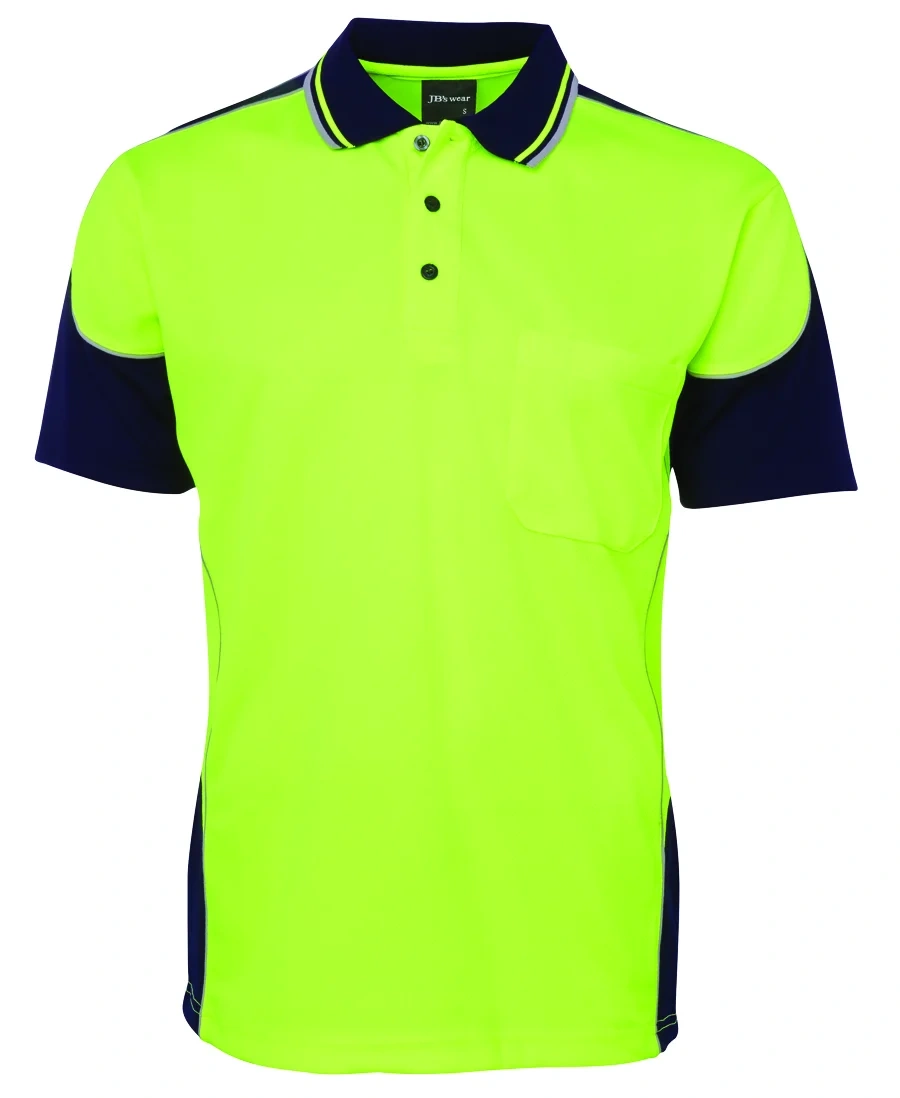 JB's Hi Vis Contrast Piping Polo - Image 4