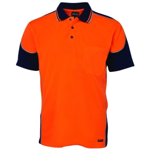 JB's Hi Vis Contrast Piping Polo - Thumbnail Image 6