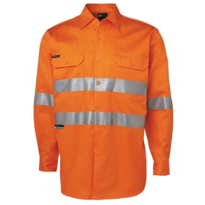 JB's L/S 190G Work Shirt With Reflective Tape - Thumbnail Image 4