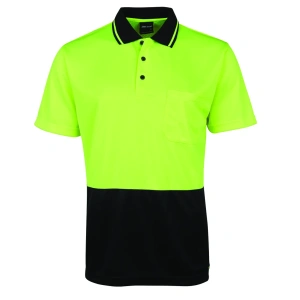 JB's Hi Vis Jacquard Non Cuff Polo - Thumbnail Image 2