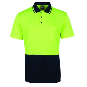 JB's Hi Vis Jacquard Non Cuff Polo - Thumbnail Image 4