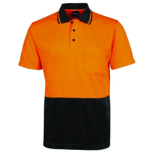 JB's Hi Vis Jacquard Non Cuff Polo - Thumbnail Image 6