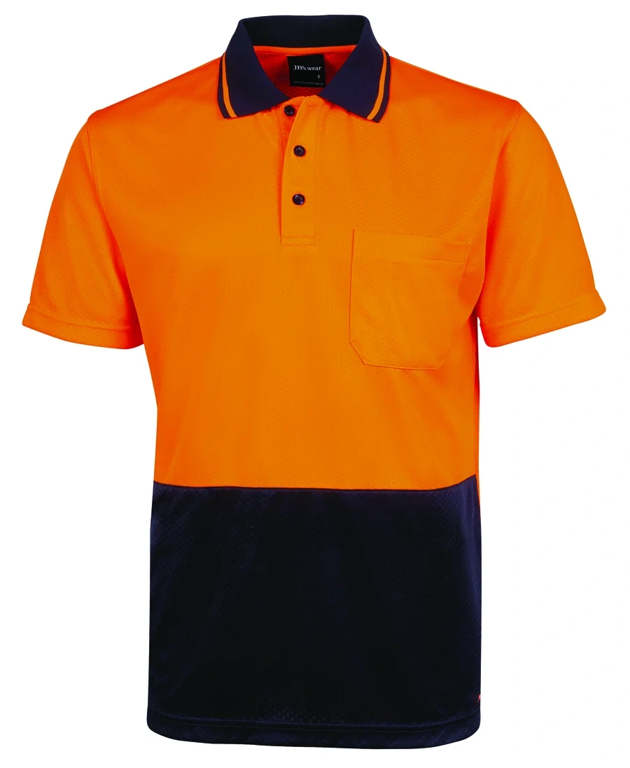 JB's Hi Vis Jacquard Non Cuff Polo - Image 8
