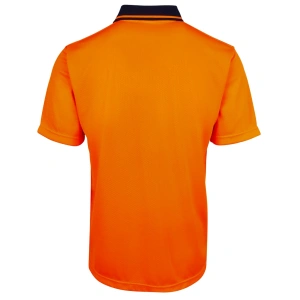JB's Hi Vis Jacquard Non Cuff Polo - Thumbnail Image 9
