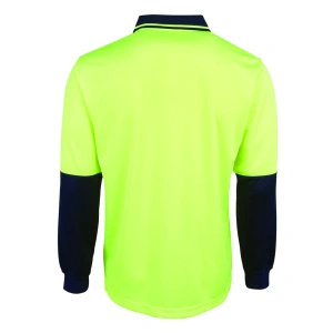 JB's Hi Vis L/S Jacquard Polo - Thumbnail Image 5