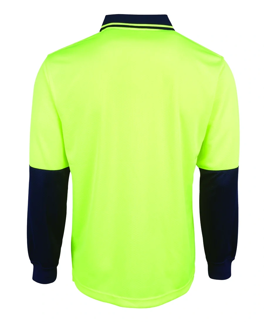 JB's Hi Vis L/S Jacquard Polo - Image 5