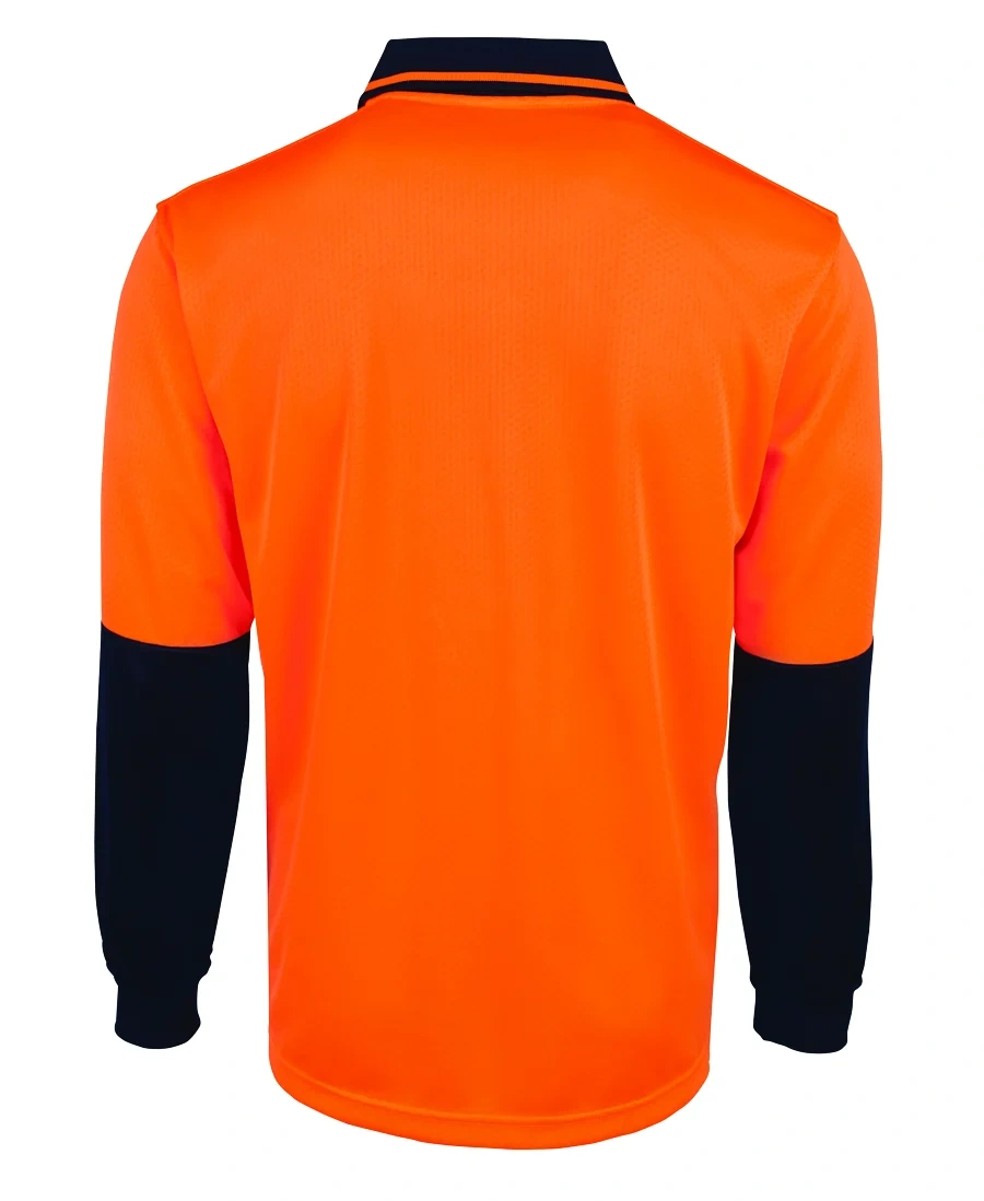 JB's Hi Vis L/S Jacquard Polo - Image 7