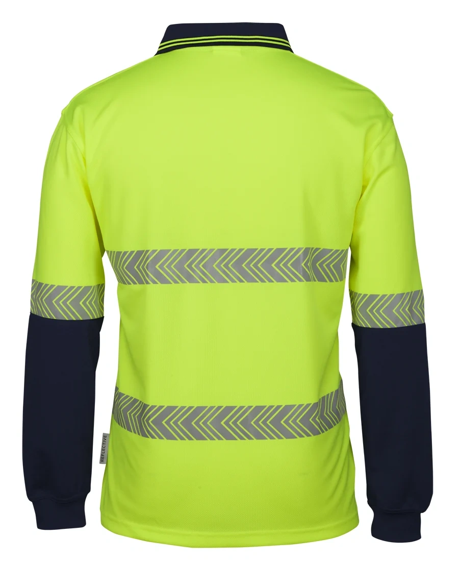 JB's Hi Vis L/S Segmented Tape Polo - Image 3
