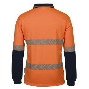 JB's Hi Vis L/S Segmented Tape Polo - Thumbnail Image 5