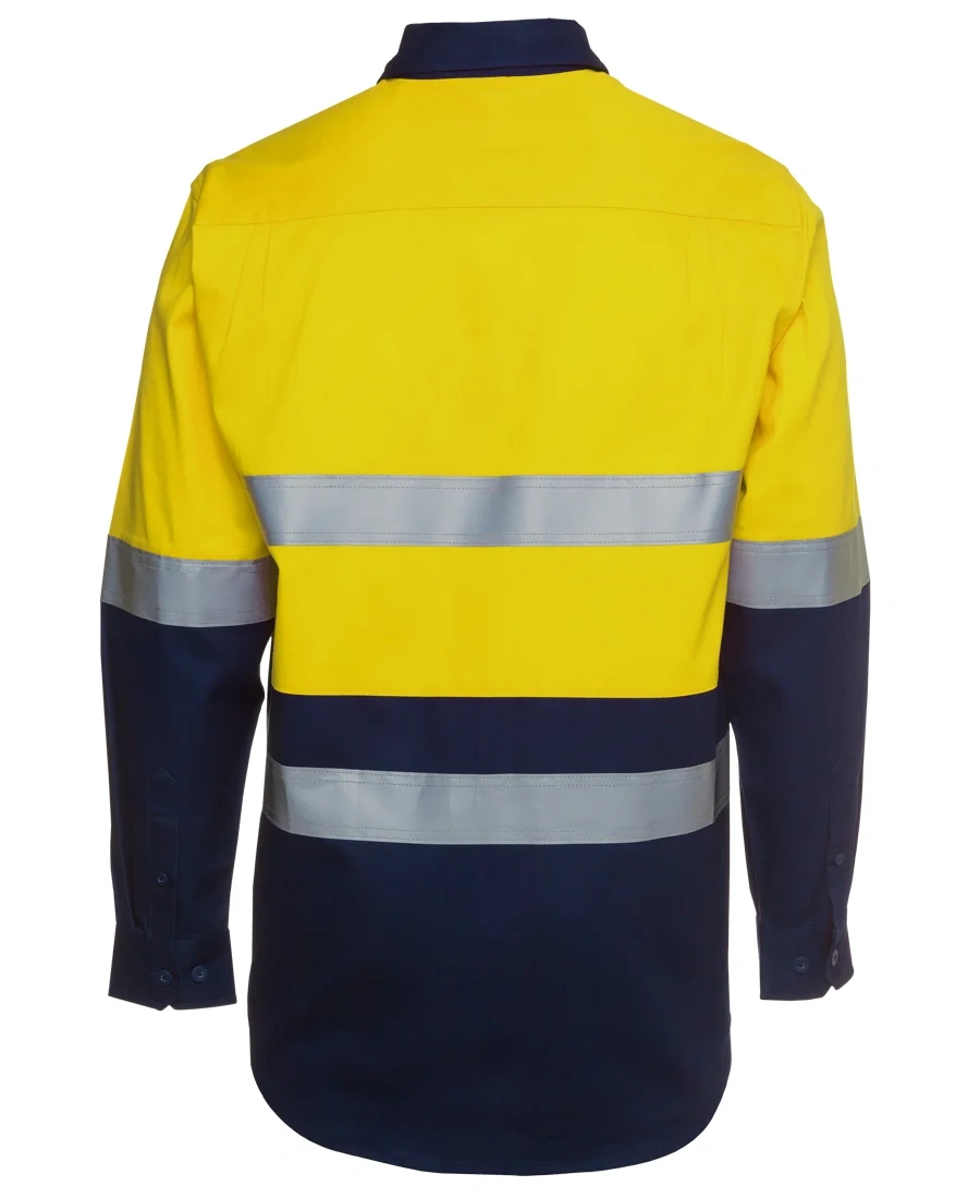 JB's Hi Vis (D+N) L/S 190G Work Shirt - Image 5