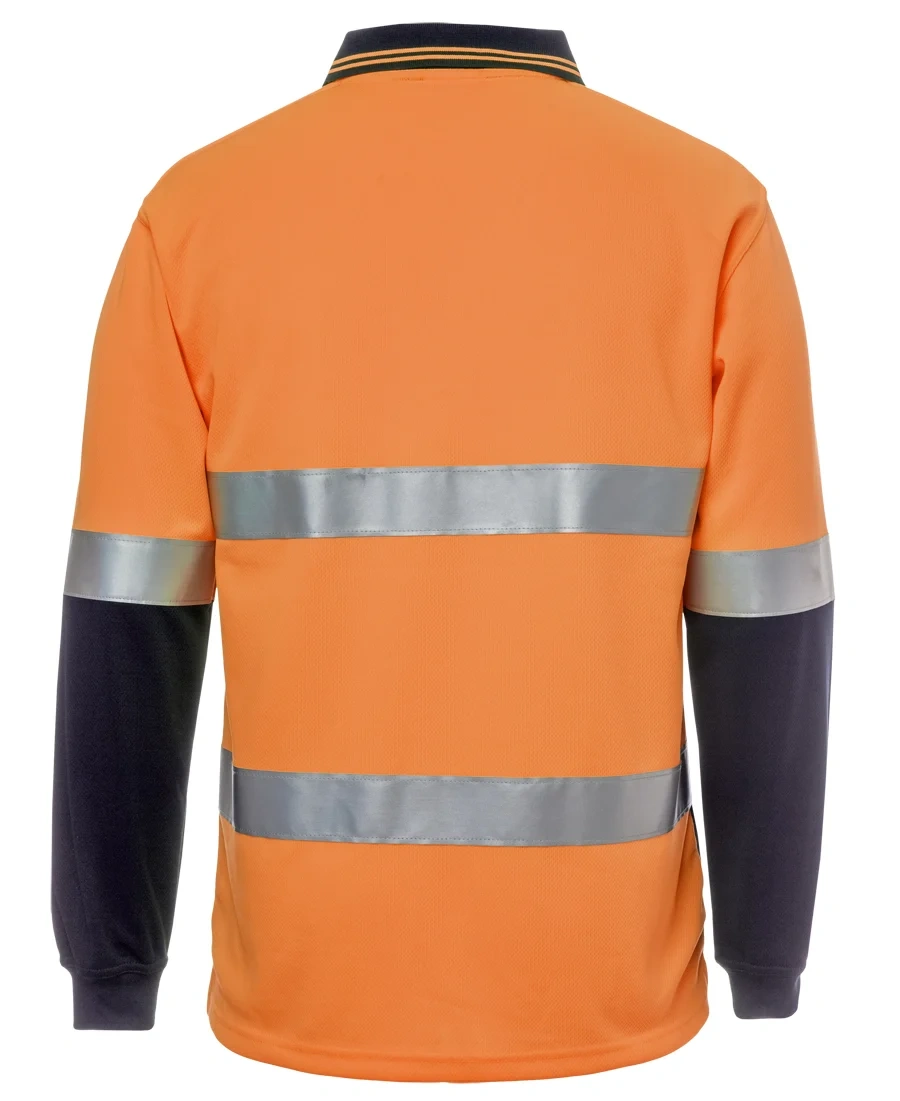 JB's Hi Vis L/S (D+N) Cotton Back Polo - Image 5