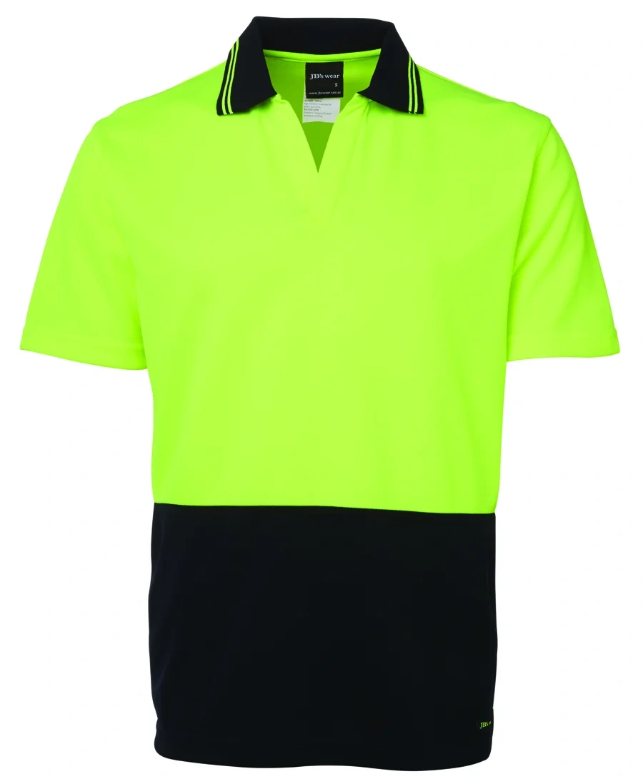 JB's Hi Vis S/S Non Button Polo - Image 2