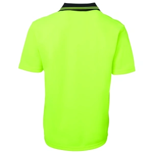 JB's Hi Vis S/S Non Button Polo - Thumbnail Image 3
