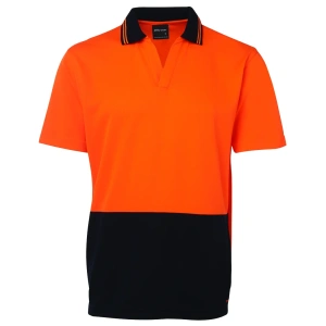 JB's Hi Vis S/S Non Button Polo - Thumbnail Image 4