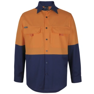 JB's Hi Vis Ripstop L/S Fishing Shirt - Thumbnail Image 2